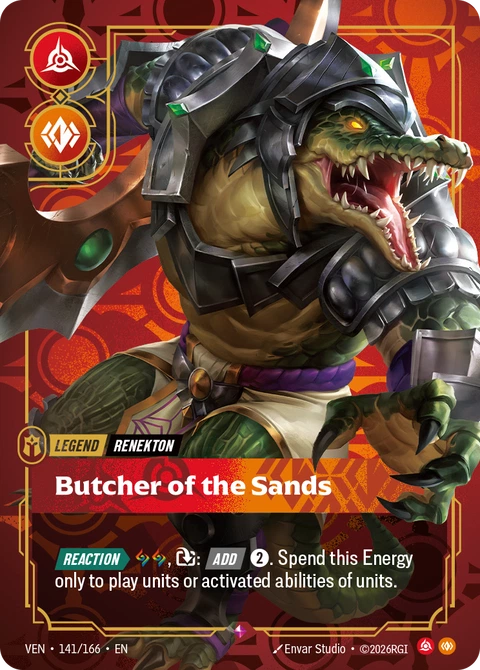 Renekton, Butcher of the Sands - Riftbound card