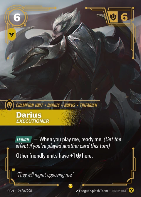 Darius, Executioner - Riftbound card