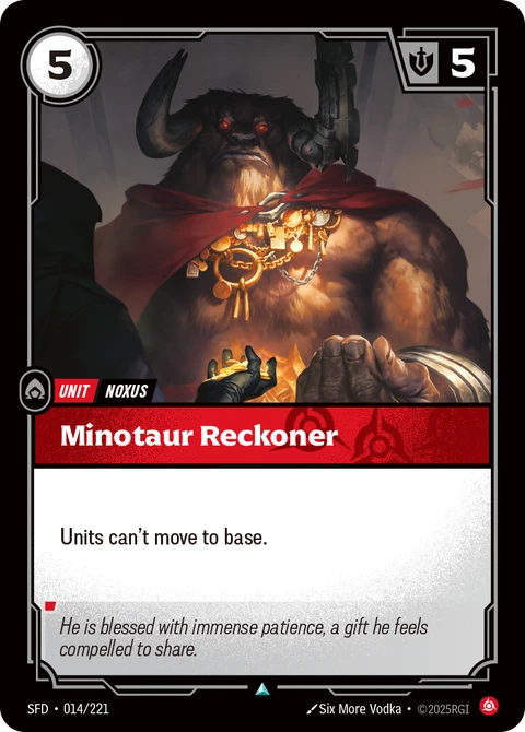 Minotaur Reckoner - Riftbound card