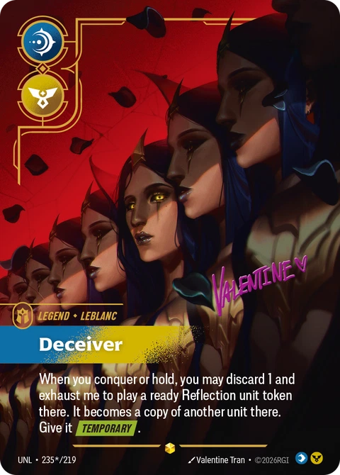 LeBlanc, Deceiver - Riftbound card