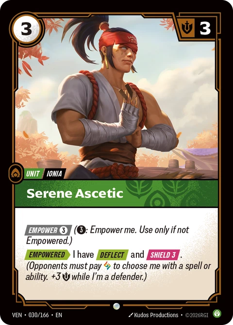 Serene Ascetic - Riftbound card
