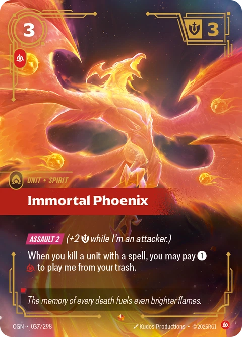 Immortal Phoenix - Riftbound card