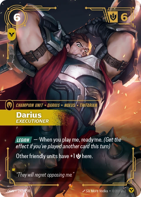 Darius, Executioner - Riftbound card