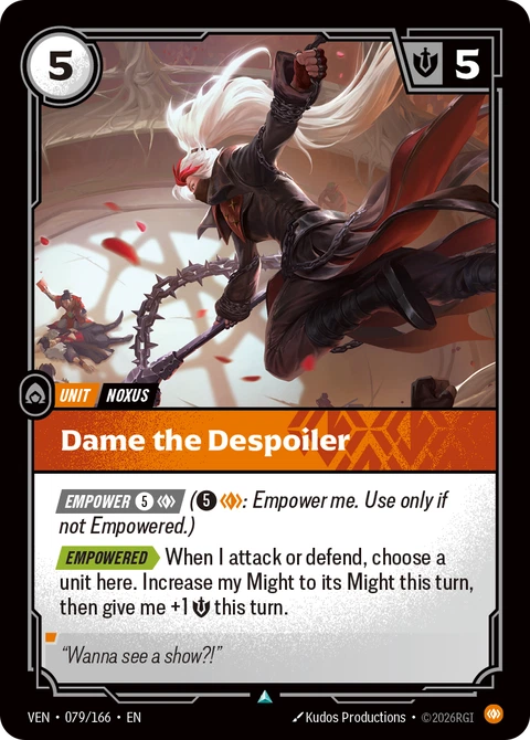 Dame the Despoiler - Riftbound card