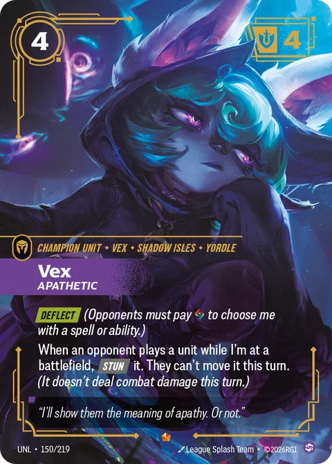 Vex, Apathetic - Riftbound card