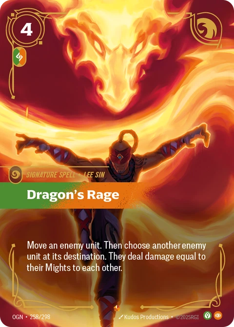 Dragon's Rage - Riftbound card