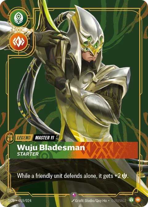 Master Yi, Wuju Bladesman - Starter, Riftbound Legend