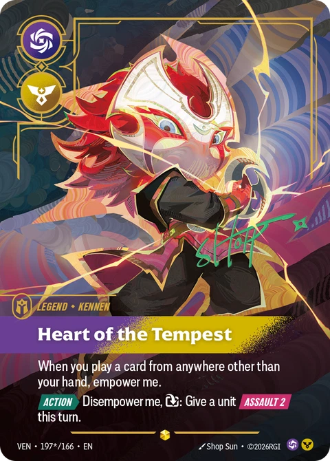 Kennen, Heart of the Tempest - Riftbound card