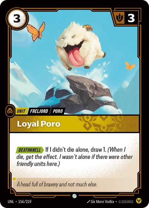 Loyal Poro - Riftbound card