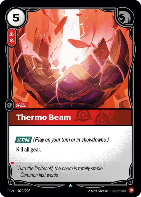 Thermo Beam - Riftbound card