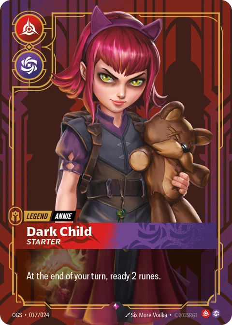 Annie, Dark Child - Starter - Riftbound card