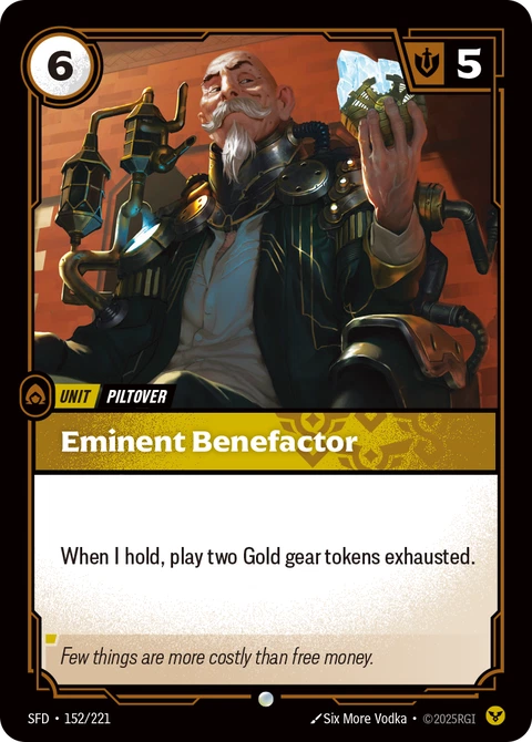 Eminent Benefactor - Riftbound card