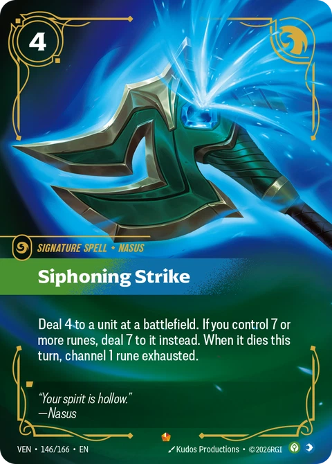 Siphoning Strike - Riftbound card