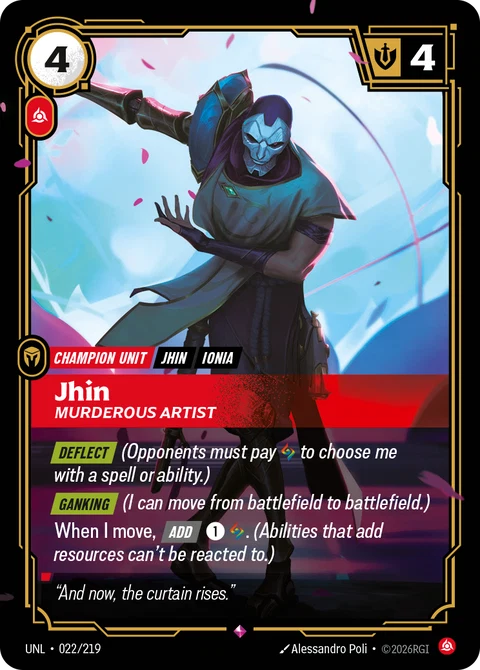 Jhin, Murderous Artist, Riftbound Legend