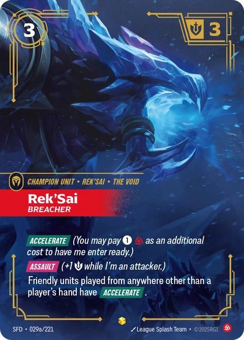 Rek'Sai, Breacher - Riftbound card