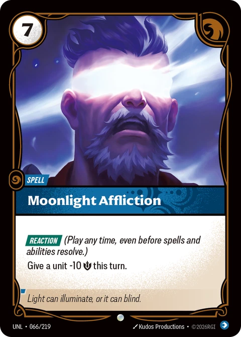 Moonlight Affliction - Riftbound card