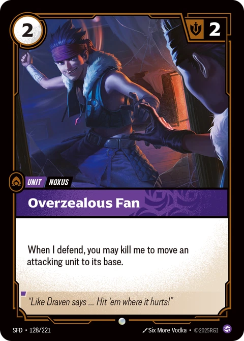 Overzealous Fan - Riftbound card