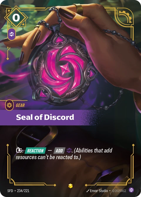Seal of Discord - Riftbound card