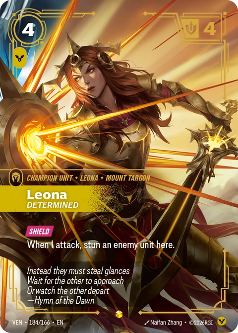Leona, Determined - Riftbound card