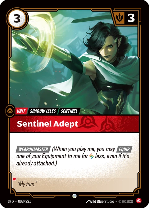 Sentinel Adept - Riftbound card