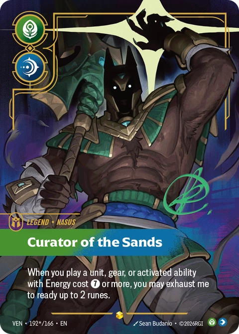 Nasus, Curator of the Sands - Riftbound card