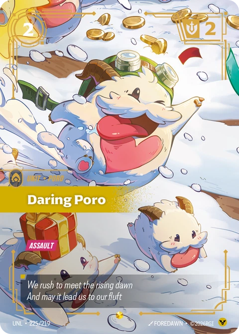 Daring Poro - Riftbound card