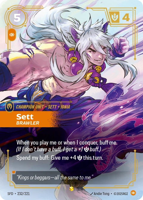 Sett, Brawler - Riftbound card