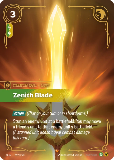 Zenith Blade - Riftbound card