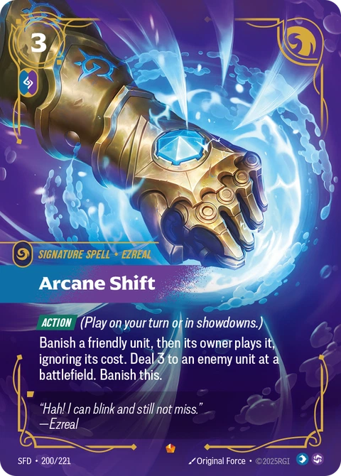 Arcane Shift - Riftbound card