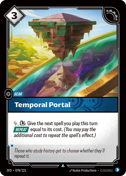 Temporal Portal - Riftbound card