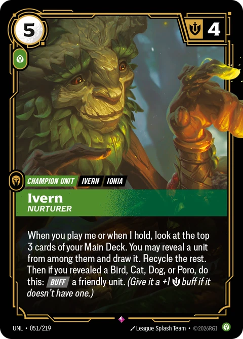 Ivern, Nurturer - Riftbound card