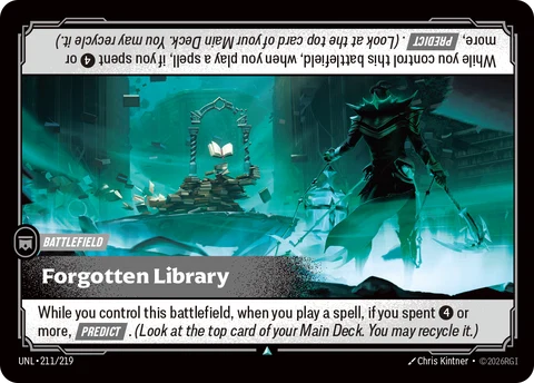 Forgotten Library - Riftbound card