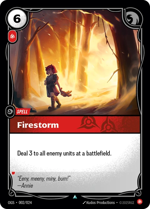 Firestorm - Riftbound card