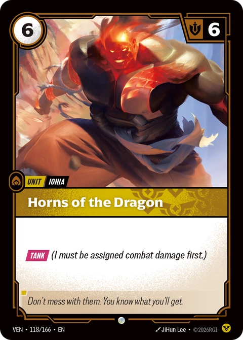 Horns of the Dragon - Riftbound card