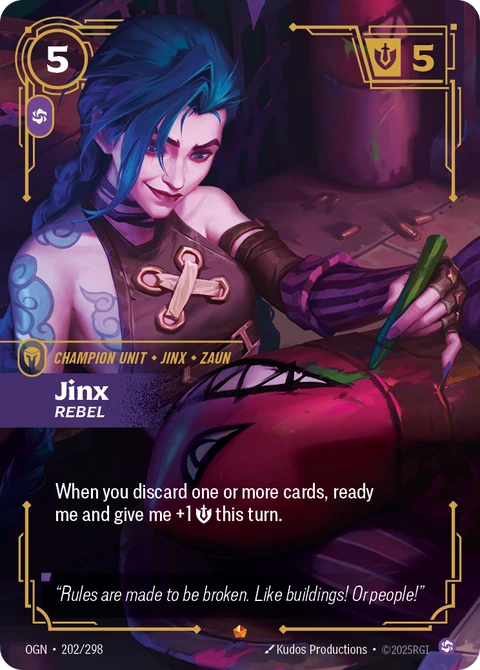 Jinx, Rebel - Riftbound card