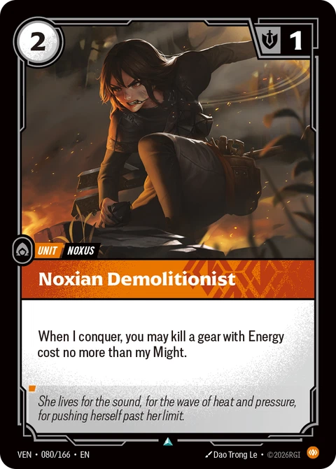 Noxian Demolitionist - Riftbound card