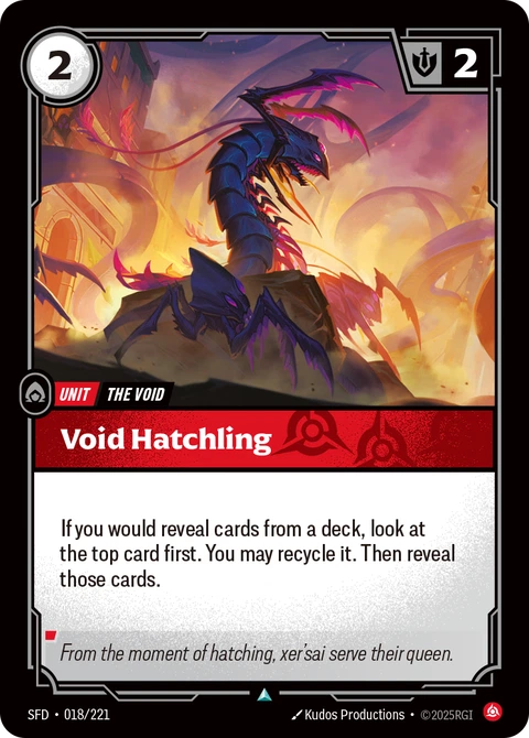 Void Hatchling - Riftbound card