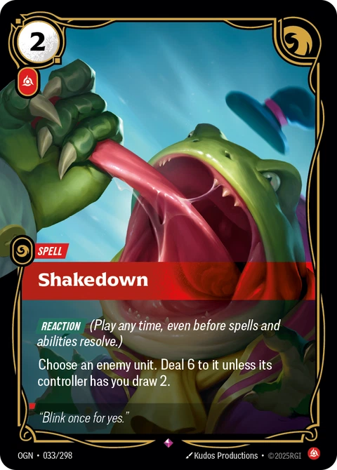 Shakedown - Riftbound card