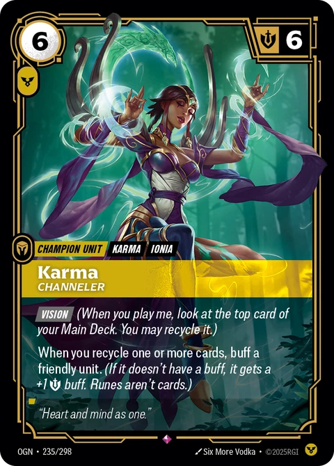Karma, Channeler - Riftbound card