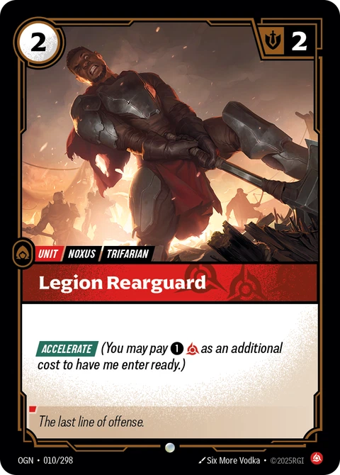 Legion Rearguard - Riftbound card
