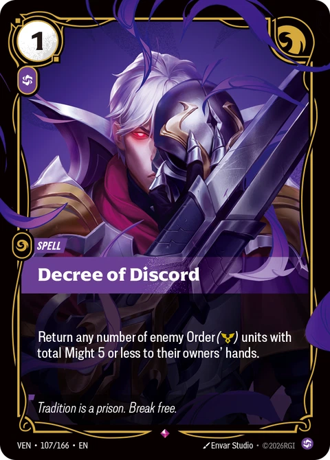 Decree of Discord - Riftbound card