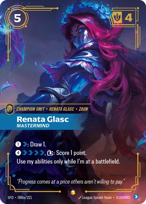 Renata Glasc, Mastermind - Riftbound card