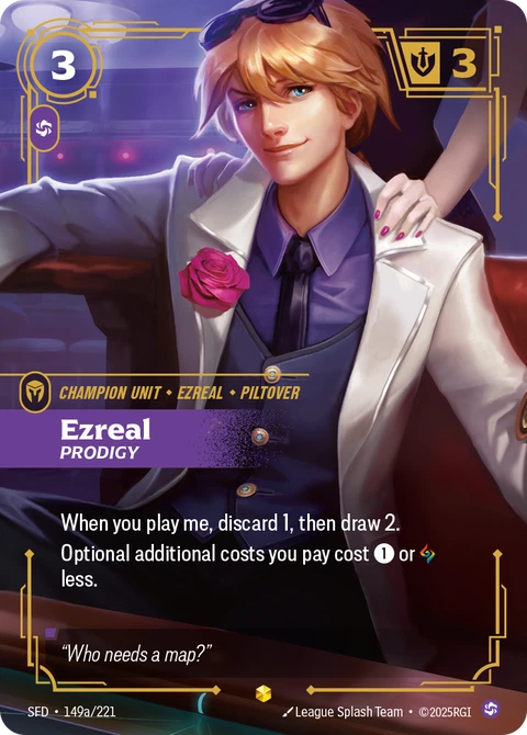 Ezreal, Prodigy - Riftbound card