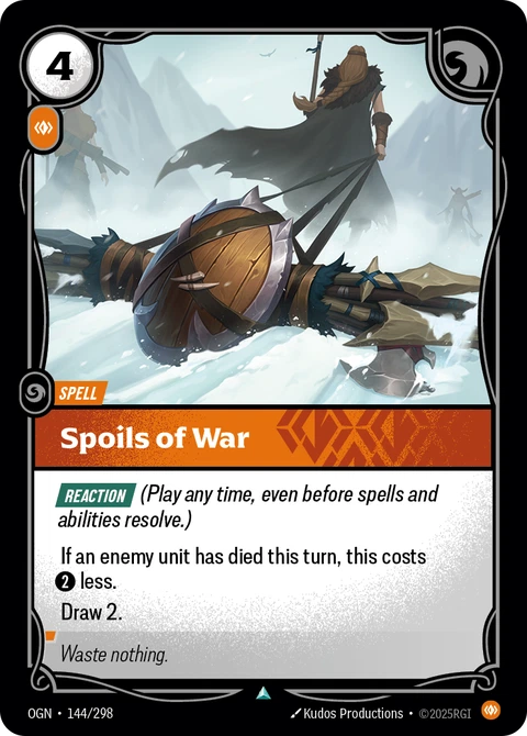 Spoils of War - Riftbound card