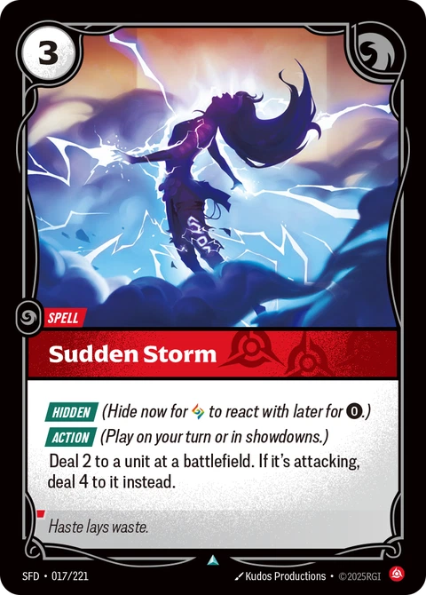 Sudden Storm - Riftbound card