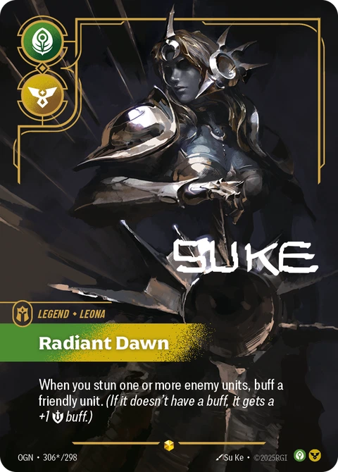 Leona, Radiant Dawn - Riftbound card