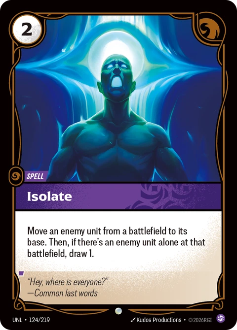 Isolate - Riftbound card