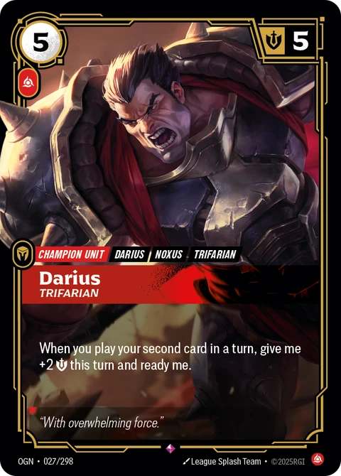 Darius, Trifarian - Riftbound card