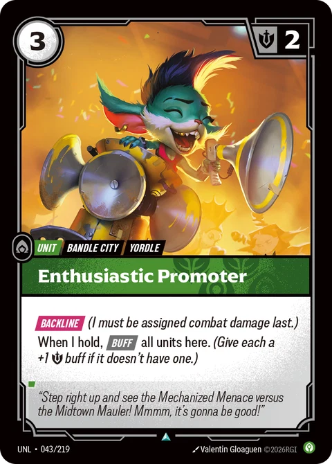 Enthusiastic Promoter - Riftbound card