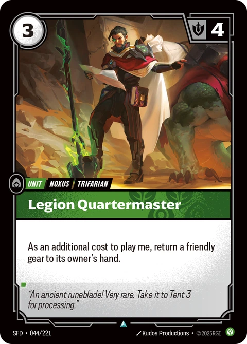 Legion Quartermaster - Riftbound card